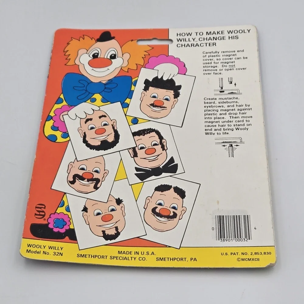 Wooly Willy‎ Magnetic Drawing Toy Board Card Vintage Original Model #32